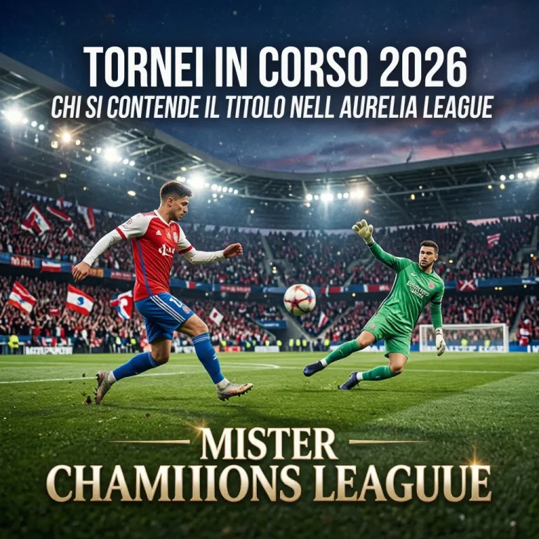 Tornei in Corso 2026: chi si contende il titolo nell’Aurelia League e mister Champions League